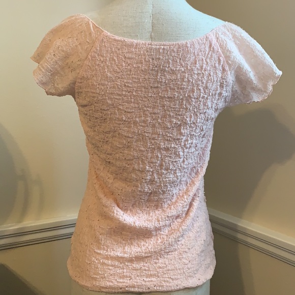 INC, blush lace top. Size Medium. - Picture 4 of 6